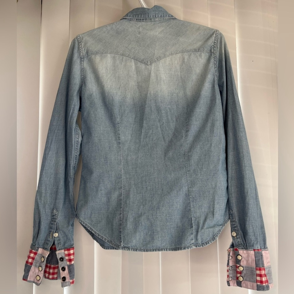 Denim and Supply Ralph Lauren Blue Button Down Shirt - Picture 3 of 11